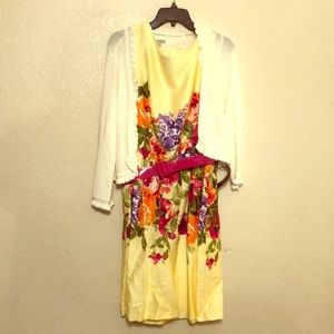 Day dress and cardigan